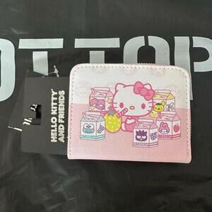 Hello Kitty And Friends Milk Cartons Compact Wallet